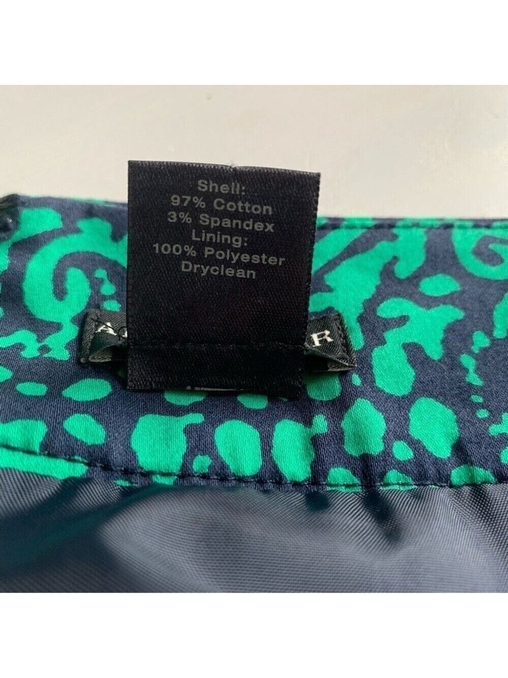 Ann Taylor Factory Green Patterned Mini Pencil Skirt Size 4 - Picture 8 of 11